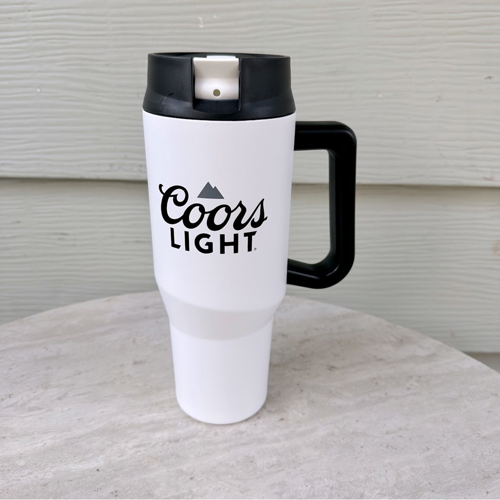 Coors Light Insulated Travel Mug Tumbler 32oz NWOT